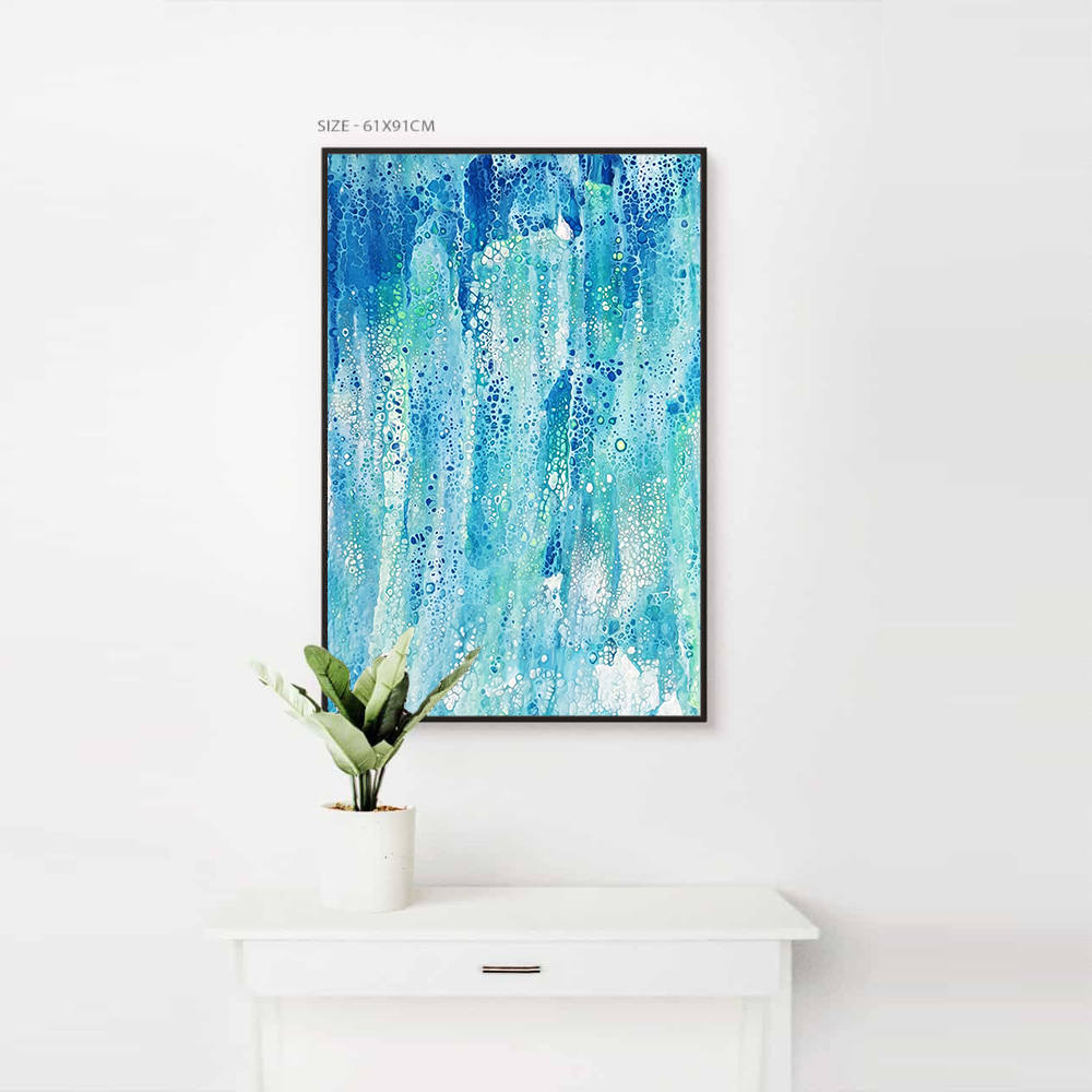 Aquatic Hues Acrylic Painting