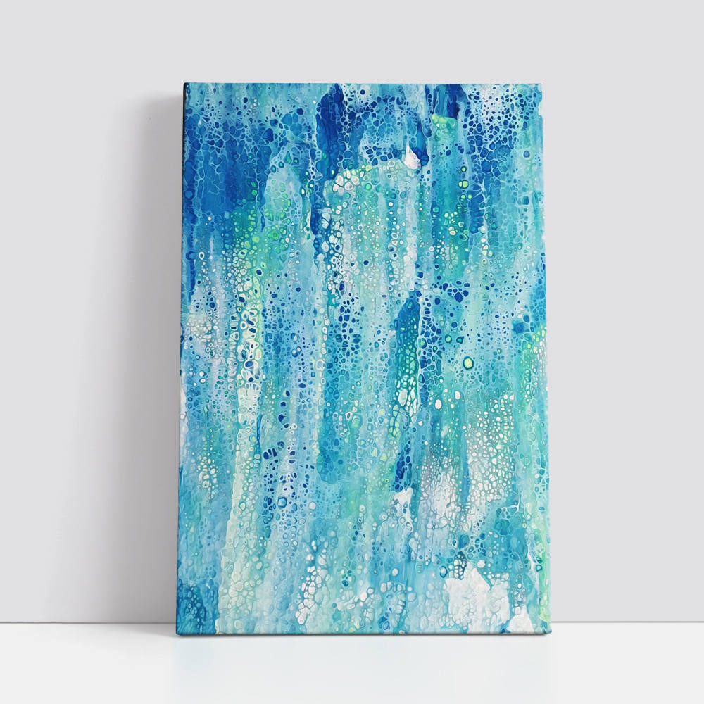Aquatic Hues Acrylic Painting