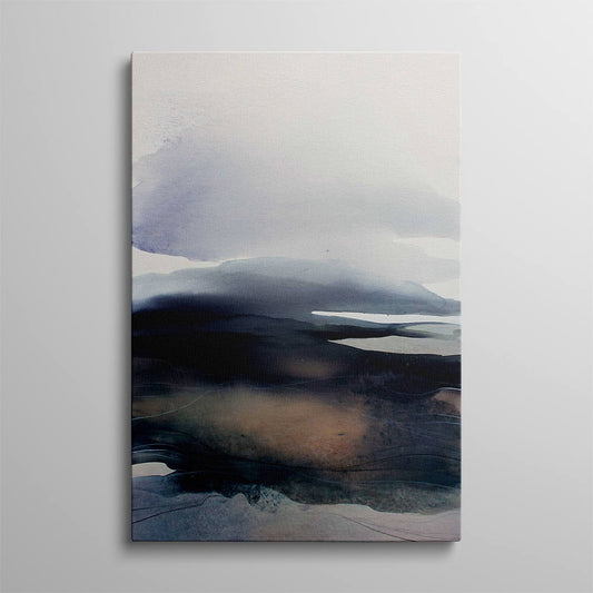 Touch of Black and White Smokey Art