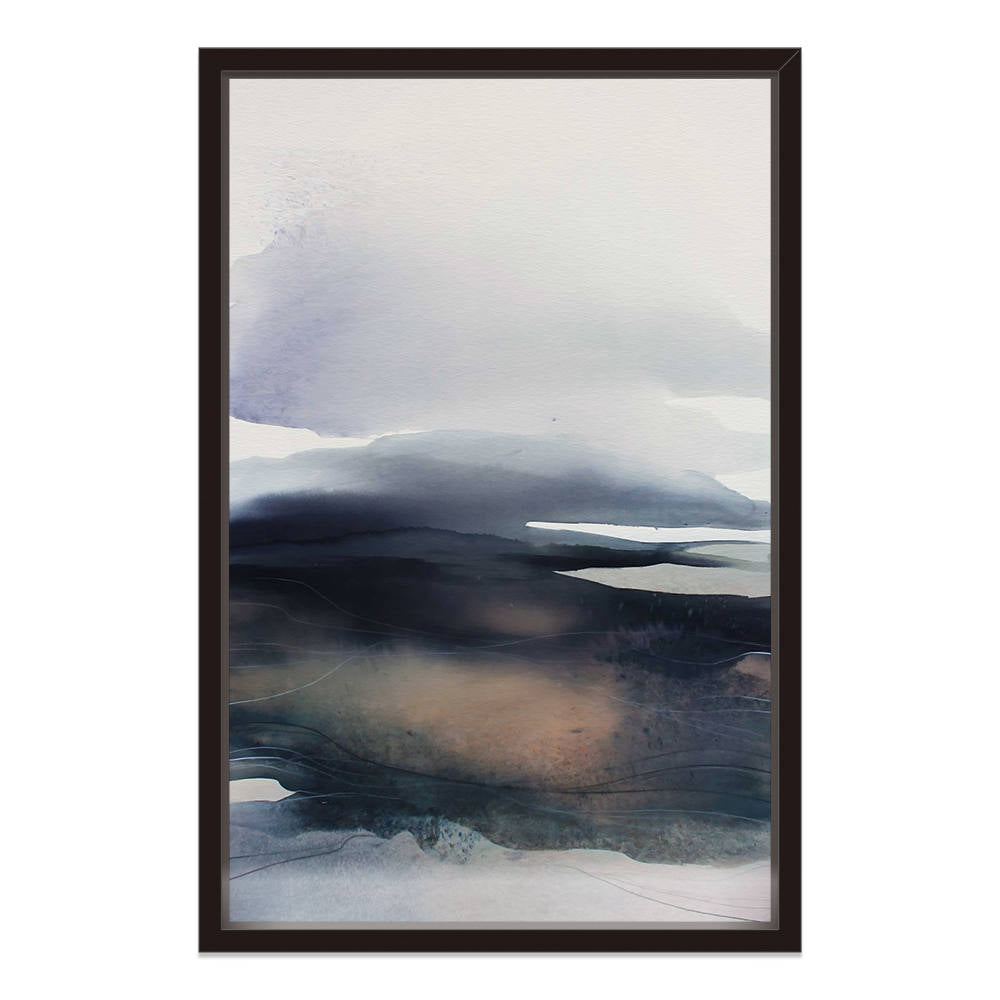 Touch of Black and White Smokey Art