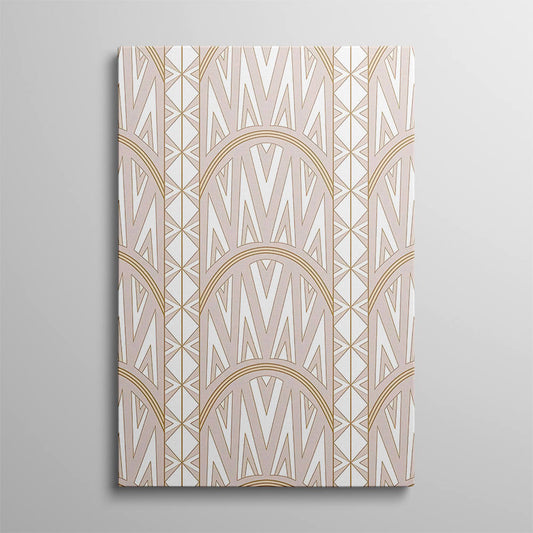 Geometric Patterns in Pastel Color Canvas