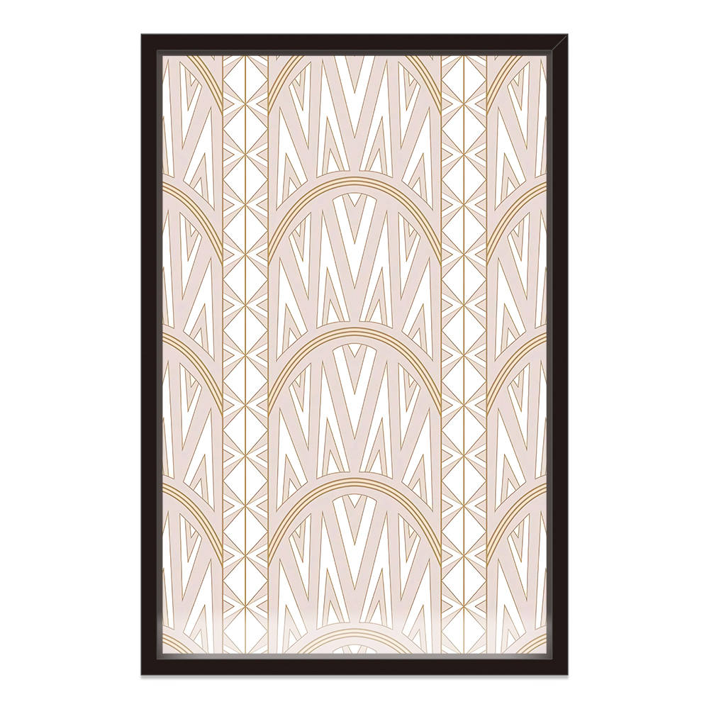 Geometric Patterns in Pastel Color Canvas