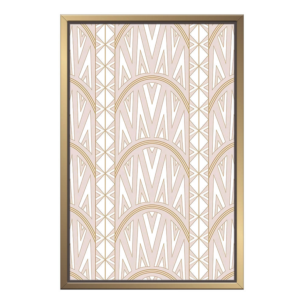 Geometric Patterns in Pastel Color Canvas