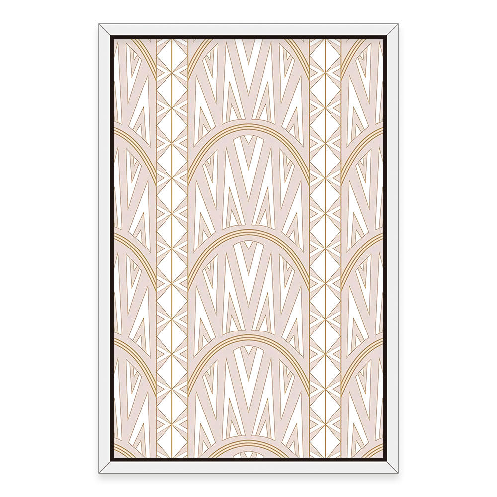 Geometric Patterns in Pastel Color Canvas