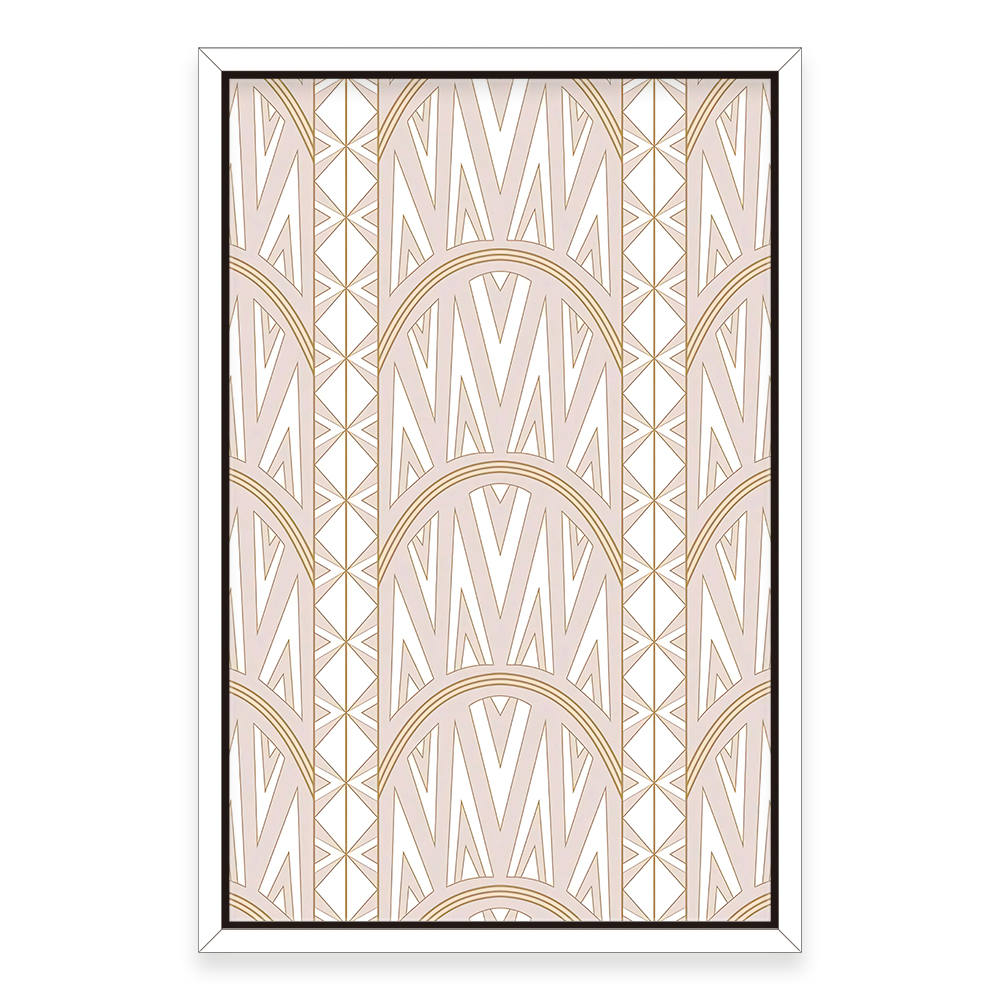 Geometric Patterns in Pastel Color Canvas