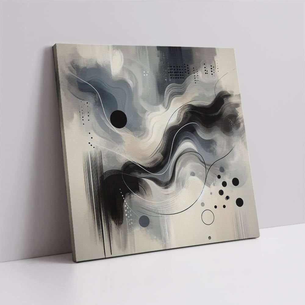 Black and White Marble Ink Splash