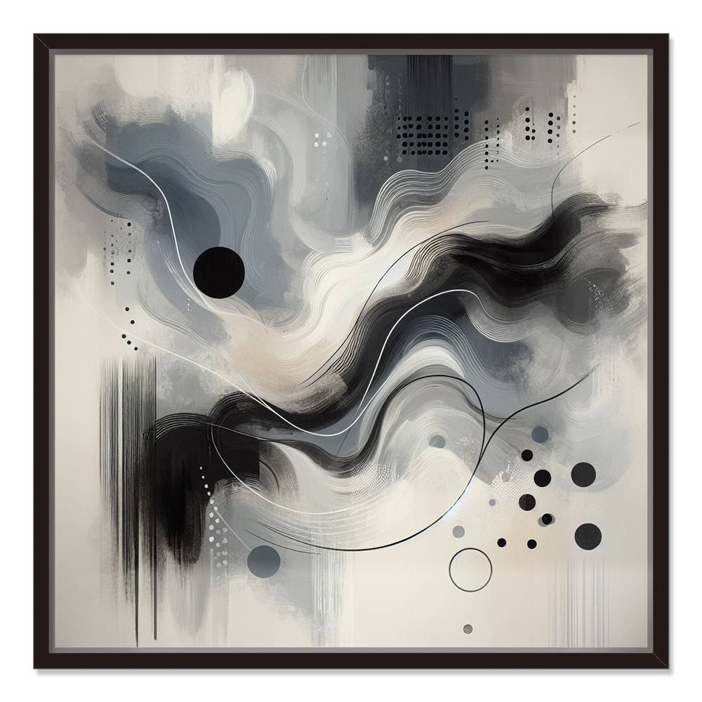 Black and White Marble Ink Splash