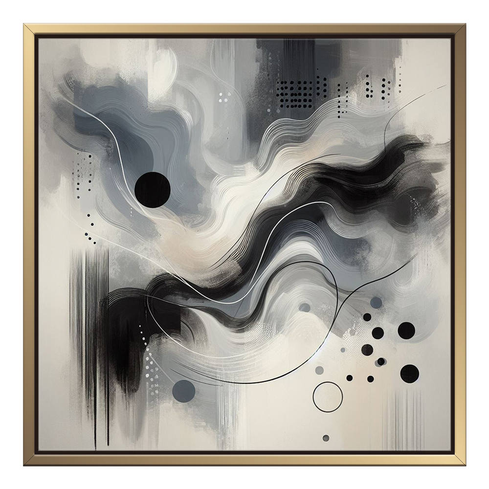 Black and White Marble Ink Splash