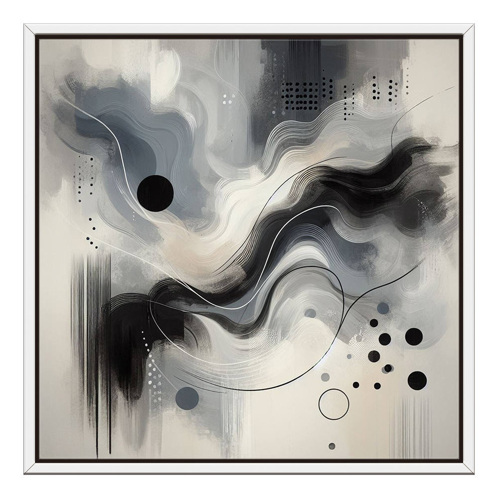 Black and White Marble Ink Splash