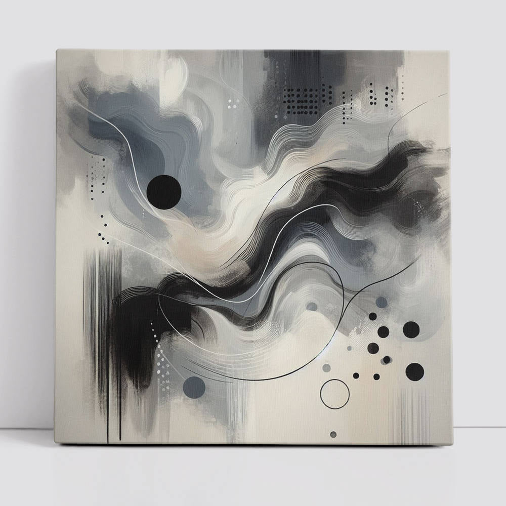 Black and White Marble Ink Splash