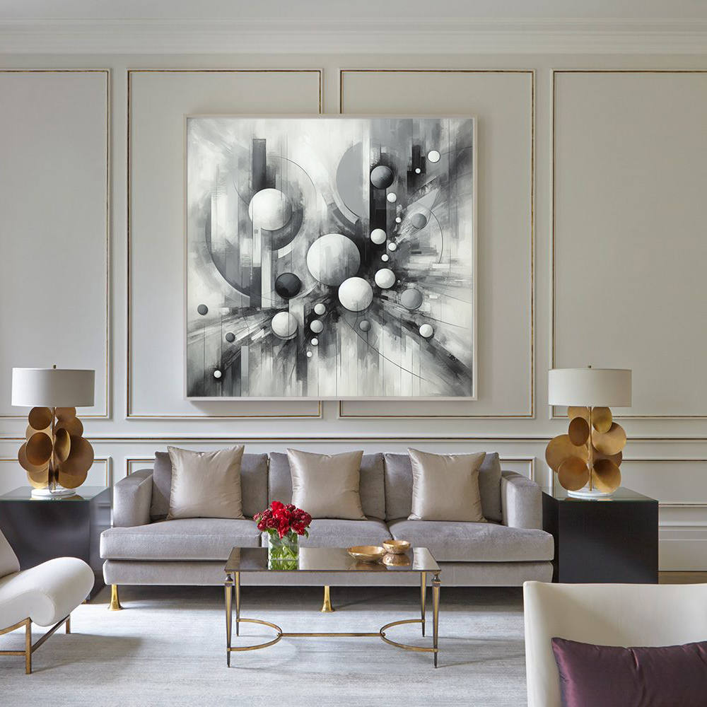 Black and White Balls of Silhouettes