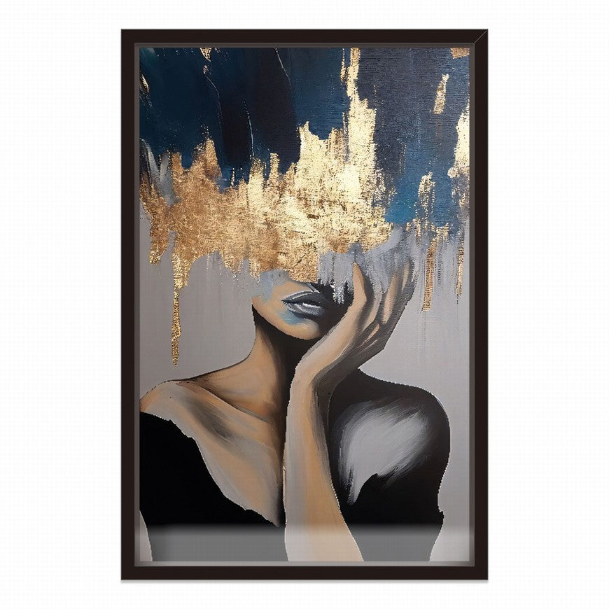 Golden Gaze, Veiled Mystique Woman