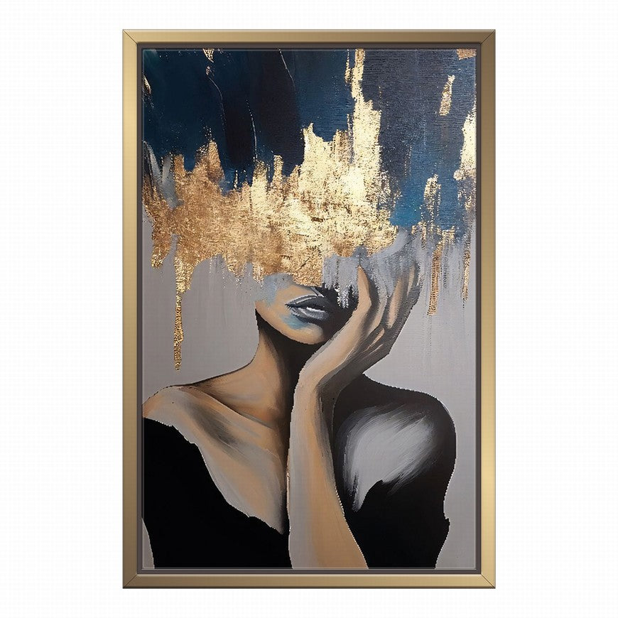 Golden Gaze, Veiled Mystique Woman