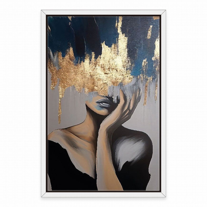 Golden Gaze, Veiled Mystique Woman