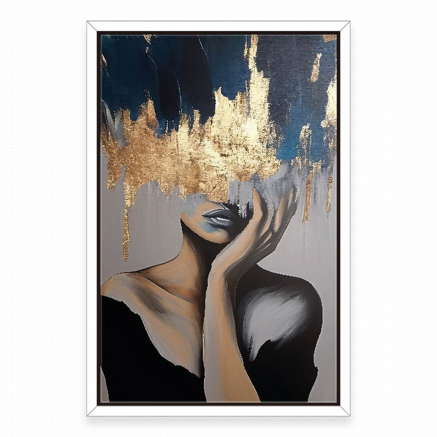 Golden Gaze, Veiled Mystique Woman