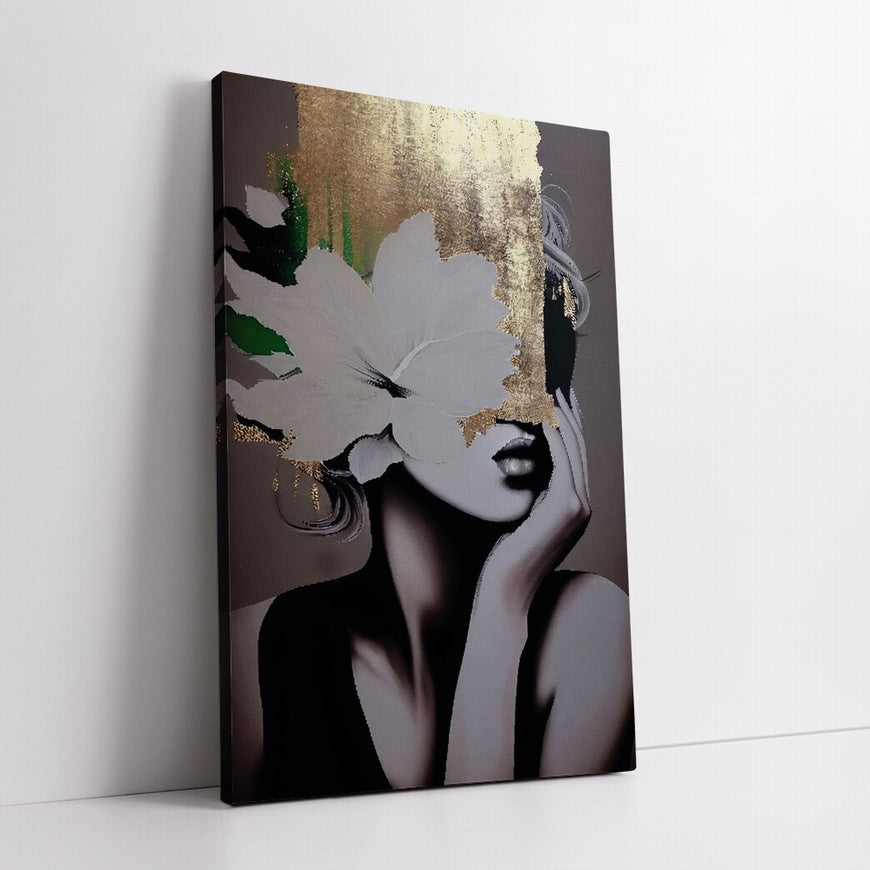 Auric Whispers, Ethereal Beauty Woman Painting