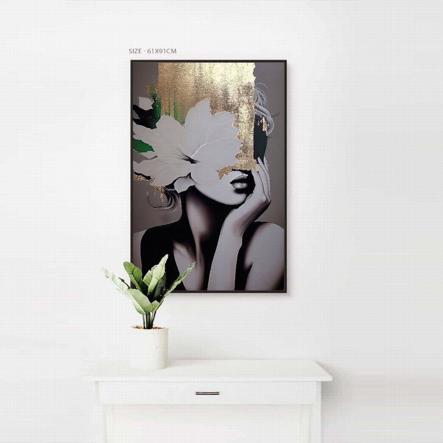 Auric Whispers, Ethereal Beauty Woman Painting