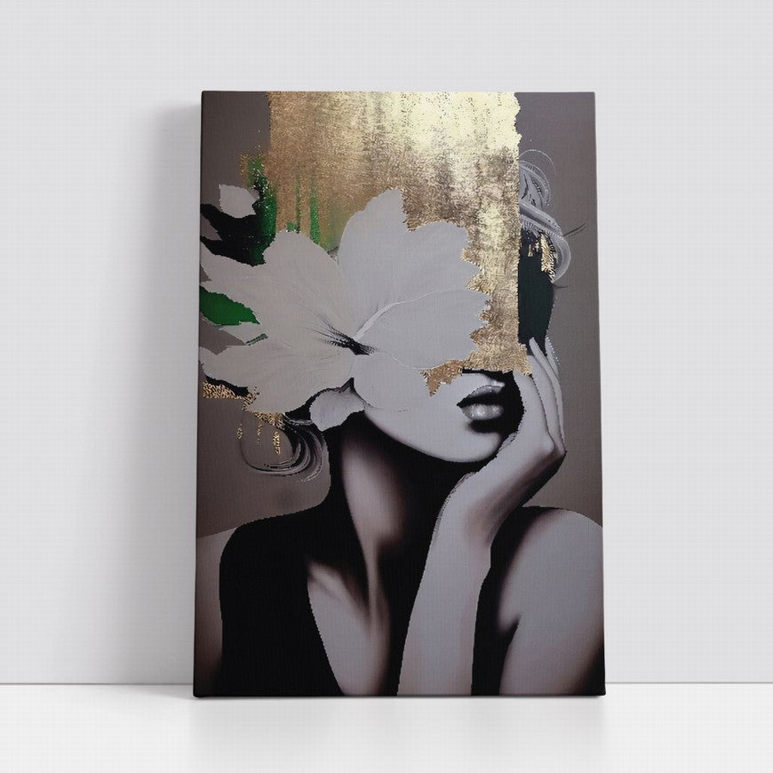 Auric Whispers, Ethereal Beauty Woman Painting