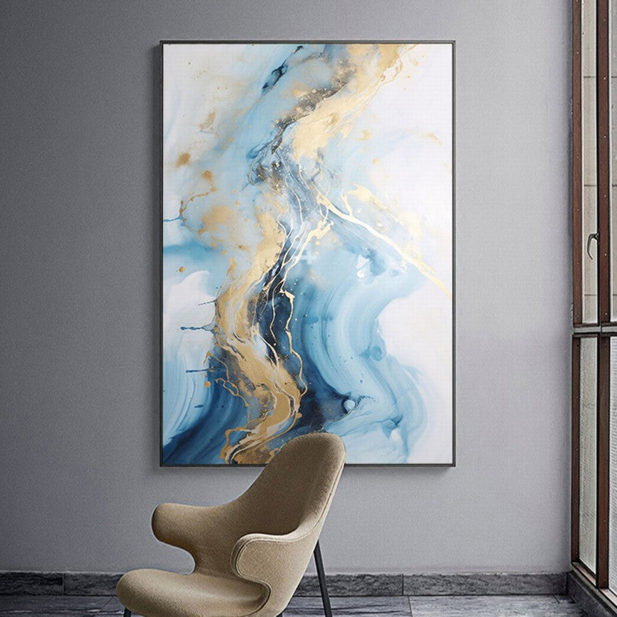 Blue Marble Wall Decor