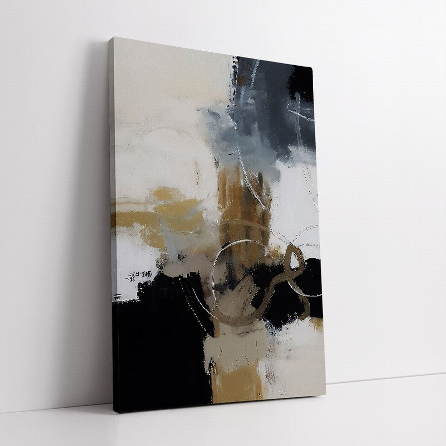 Shadows of Earth Tones Abstract Painting