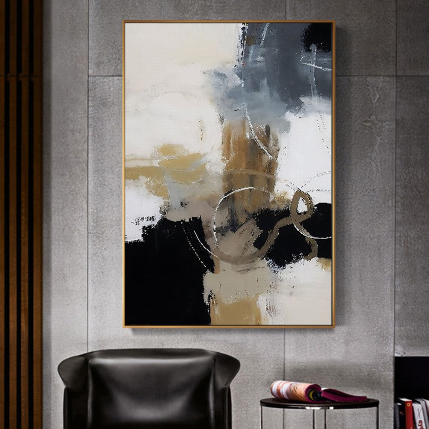 Shadows of Earth Tones Abstract Painting