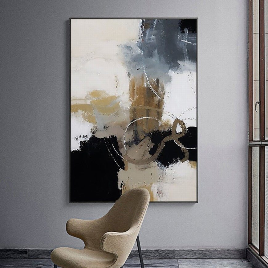 Shadows of Earth Tones Abstract Painting