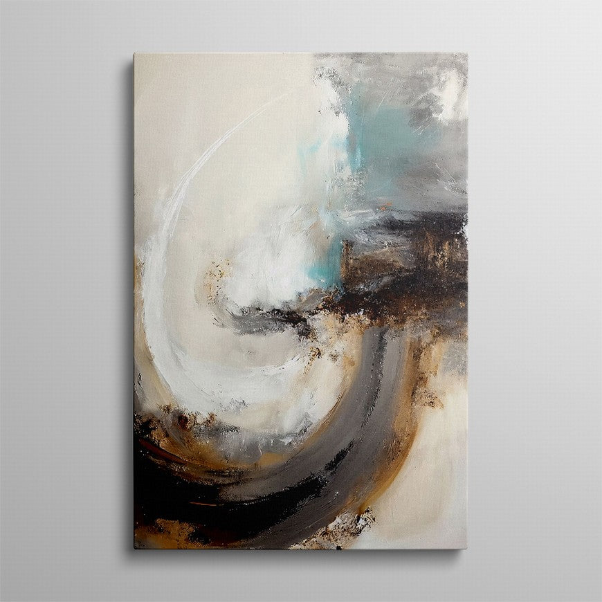 Contrast Tides Abstract Painting