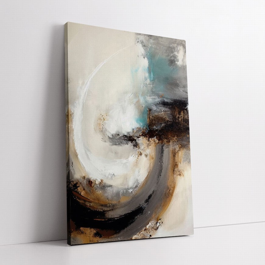 Contrast Tides Abstract Painting