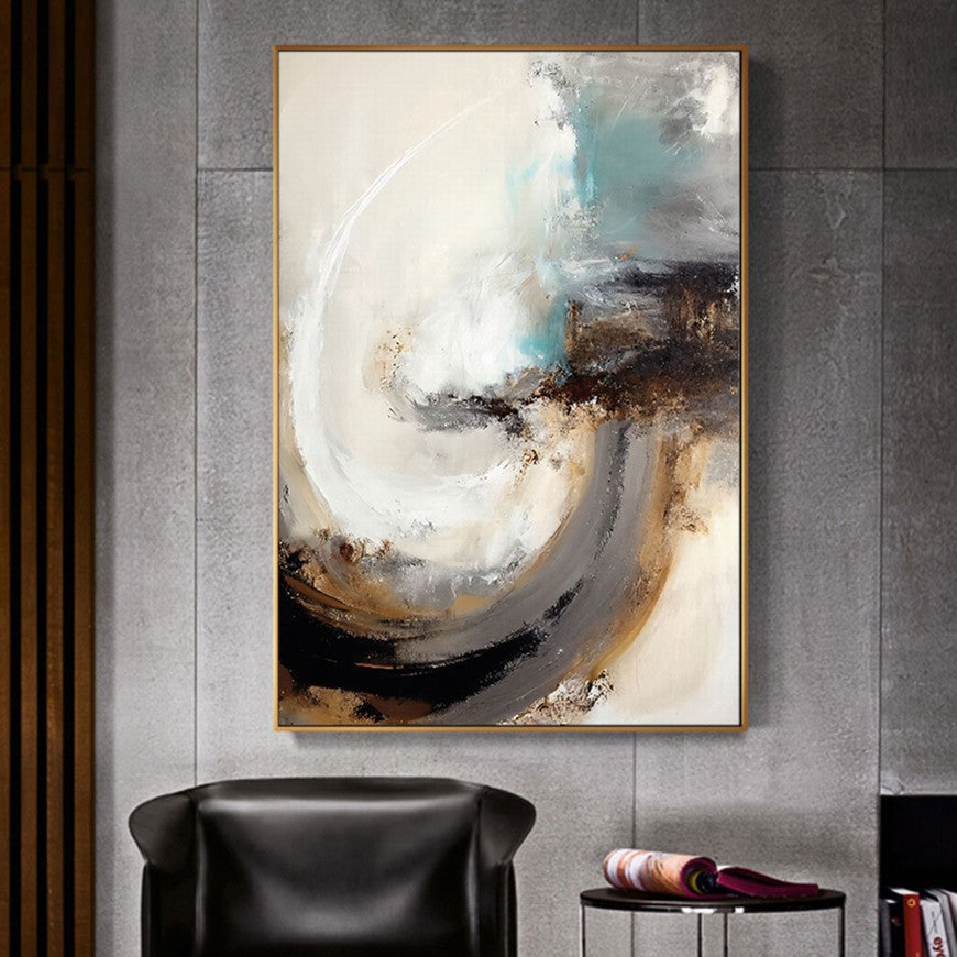 Contrast Tides Abstract Painting