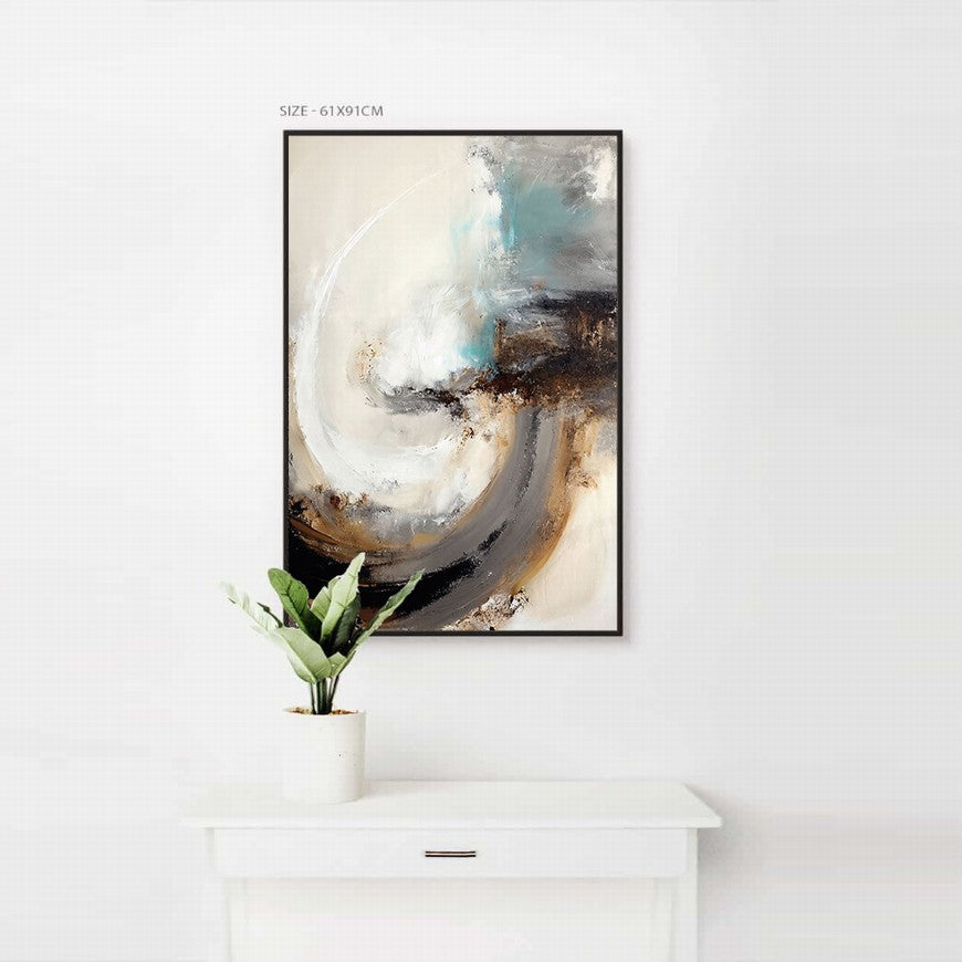 Contrast Tides Abstract Painting