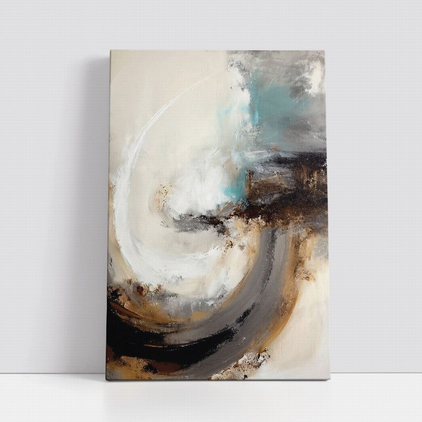Contrast Tides Abstract Painting