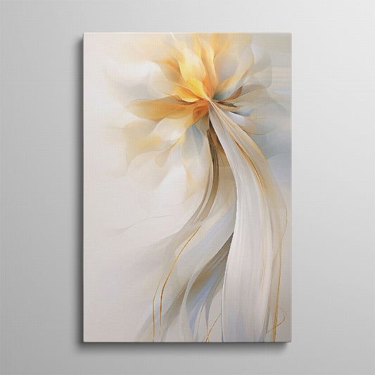 Luminous Glow of a Simple Flower Canvas