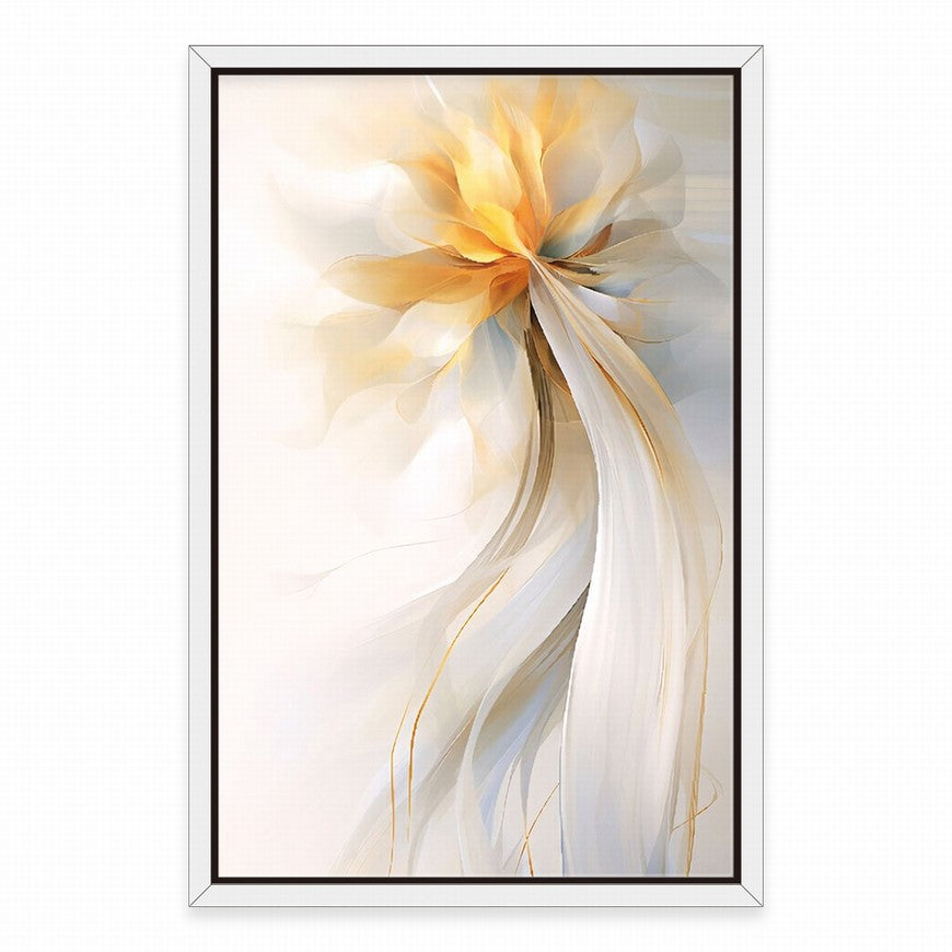 Luminous Glow of a Simple Flower Canvas