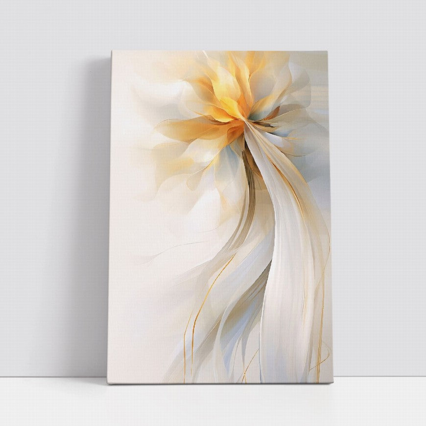 Luminous Glow of a Simple Flower Canvas