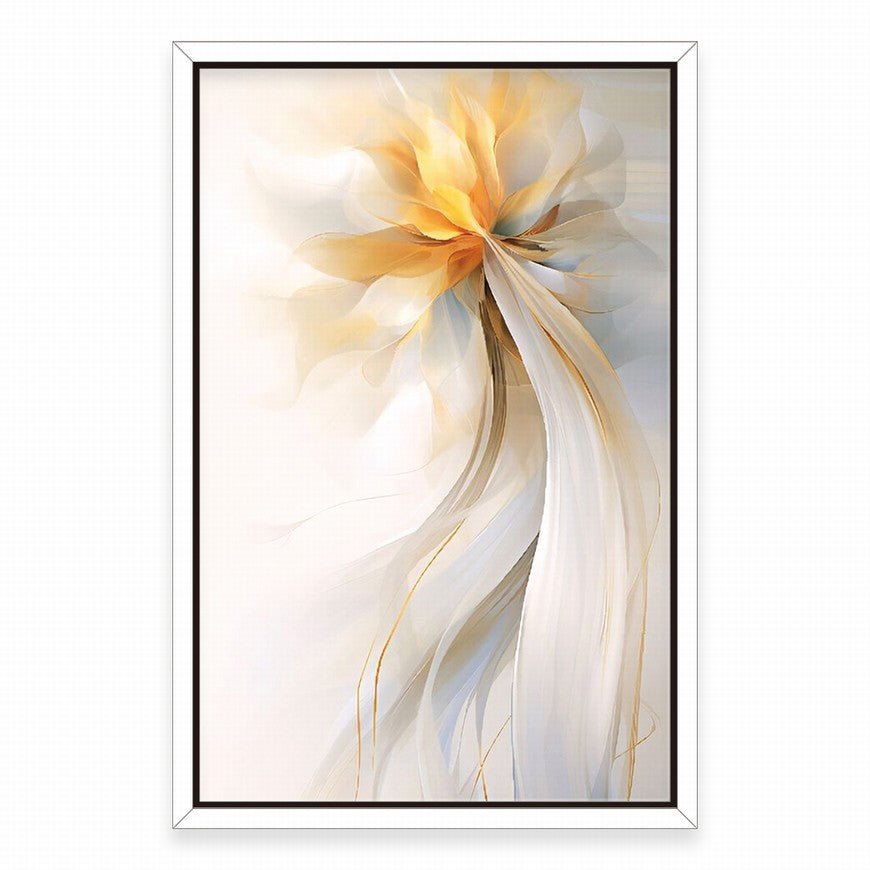 Luminous Glow of a Simple Flower Canvas