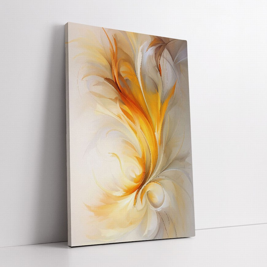 Blazing Glow of a Flower Canvas