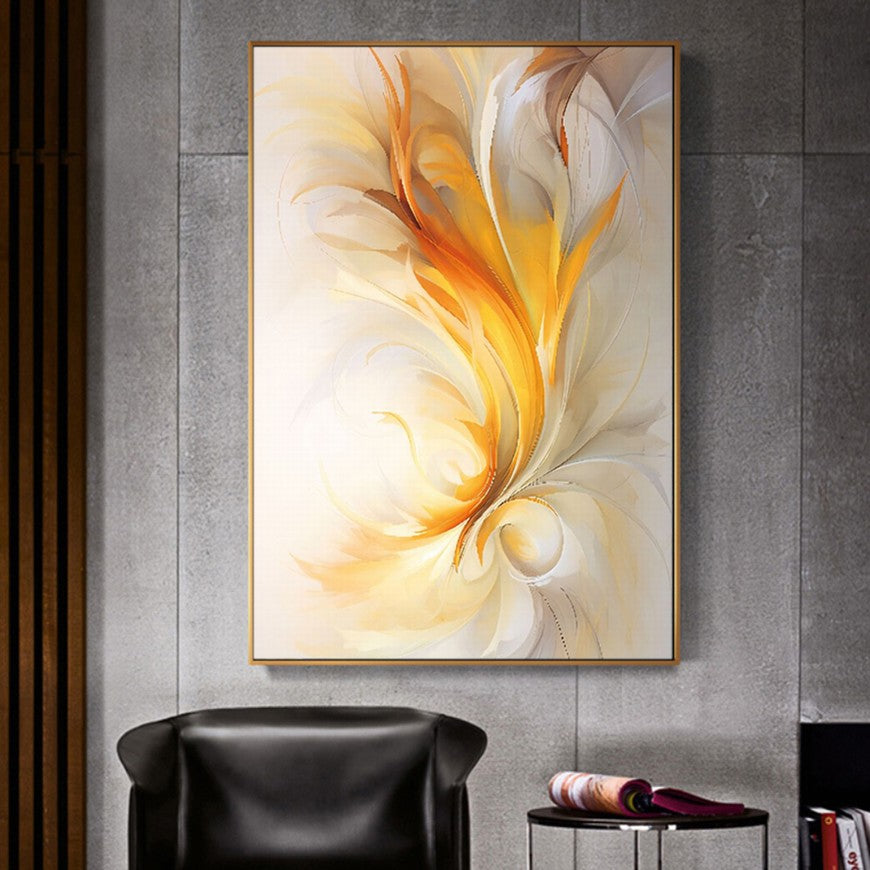 Blazing Glow of a Flower Canvas
