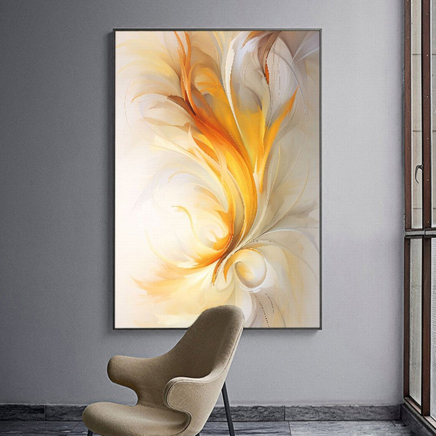 Blazing Glow of a Flower Canvas