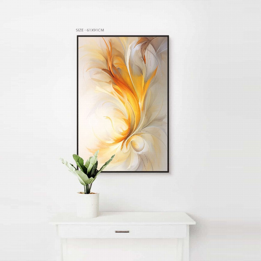 Blazing Glow of a Flower Canvas