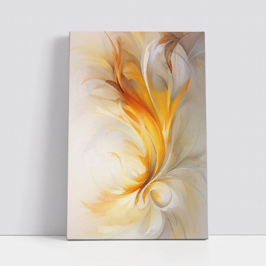 Blazing Glow of a Flower Canvas