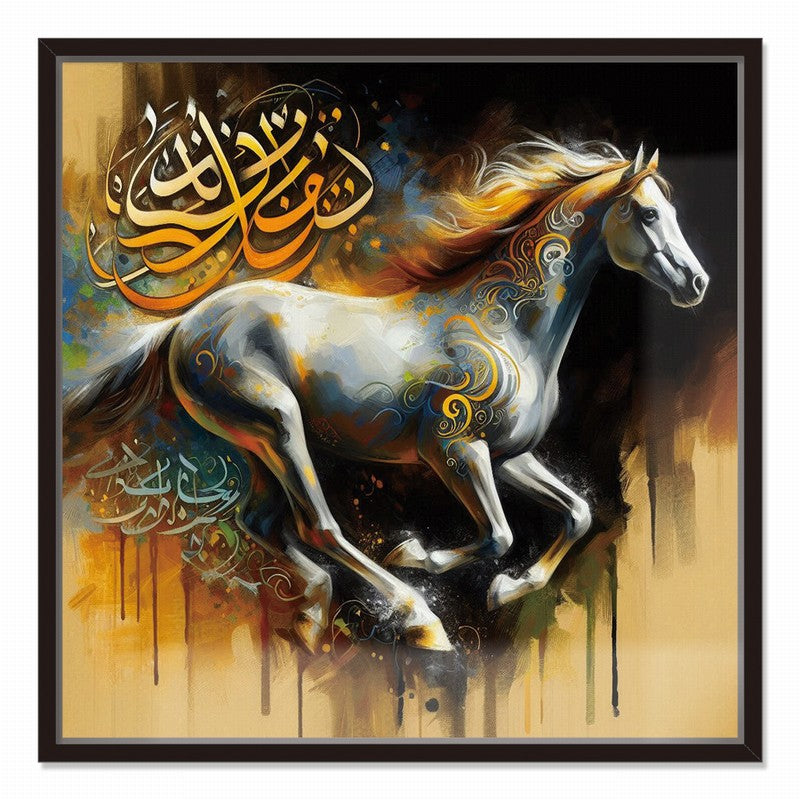 Elegant Horse Oil Painting on Canvas