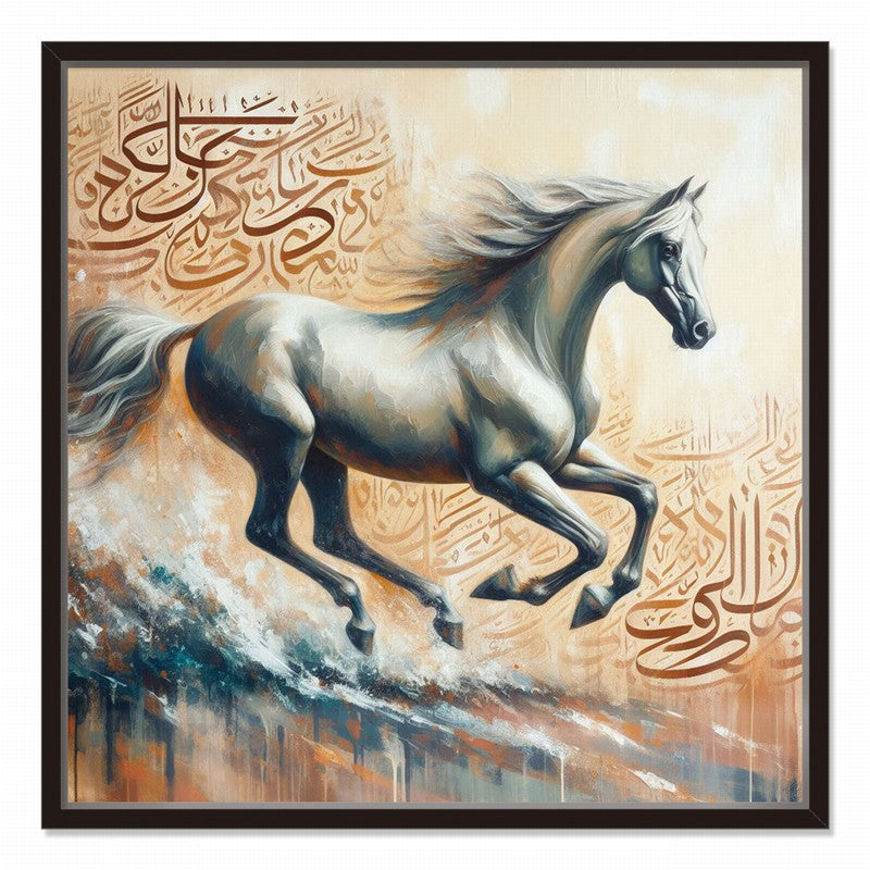 Wild Spirit: Abstract Horse Oil Painting