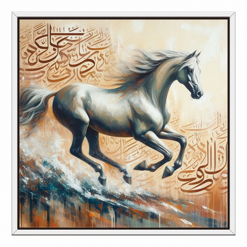 Wild Spirit: Abstract Horse Oil Painting