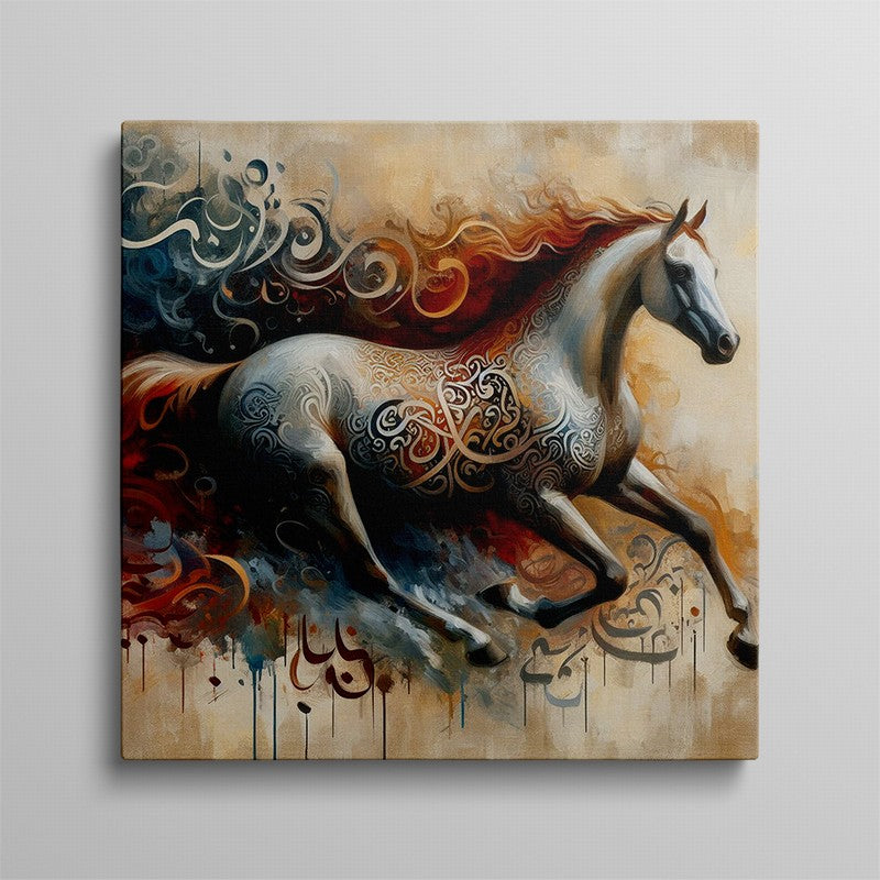 Majestic Horse Oil Painting for Home Decor