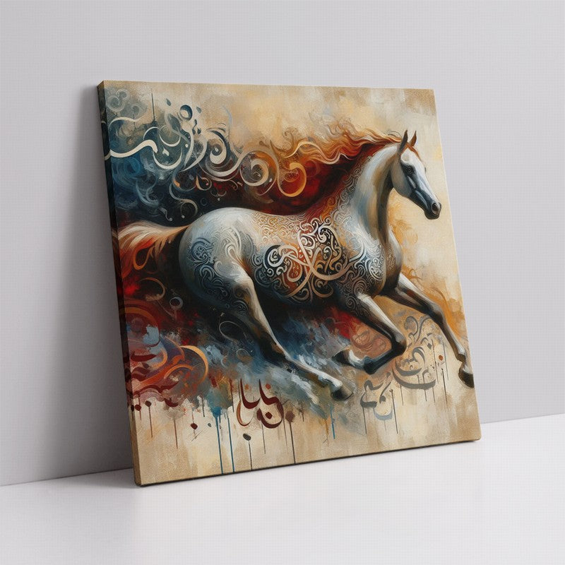 Majestic Horse Oil Painting for Home Decor