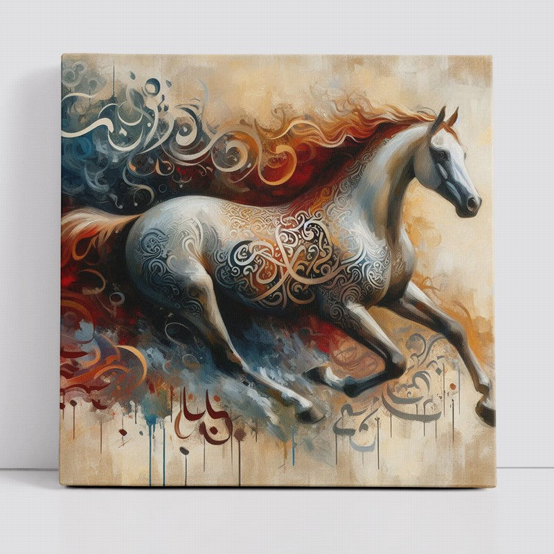 Majestic Horse Oil Painting for Home Decor