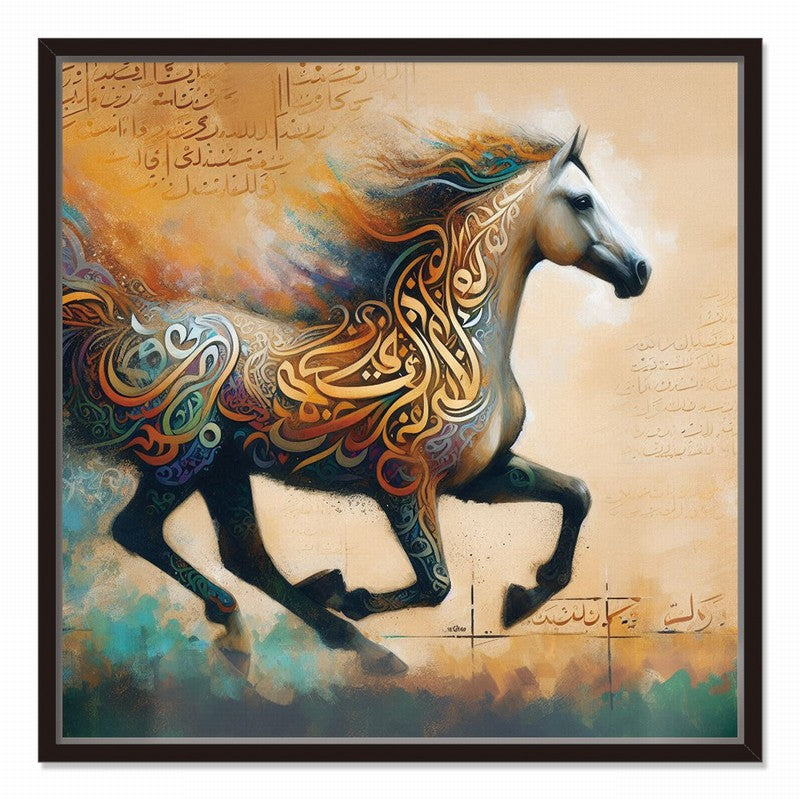 Handcrafted Horse Oil Painting for Living Room