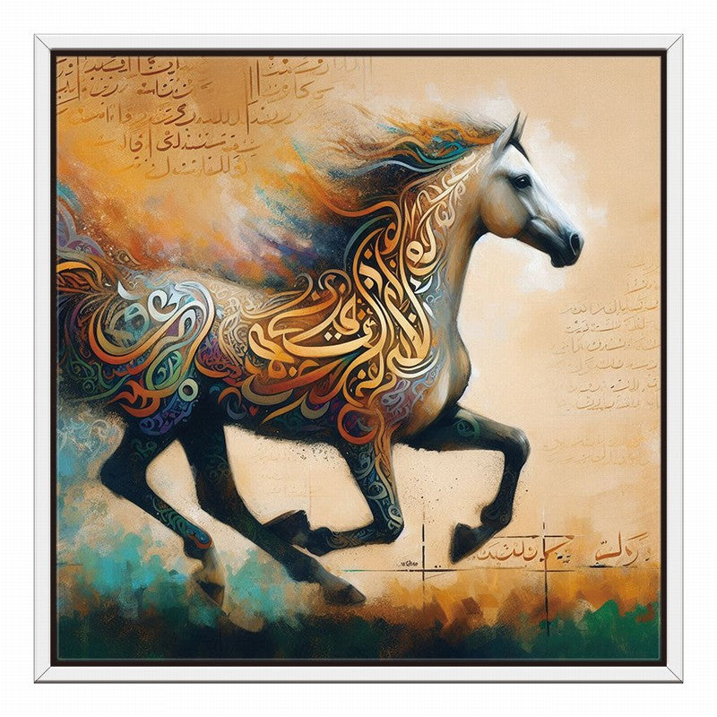 Handcrafted Horse Oil Painting for Living Room