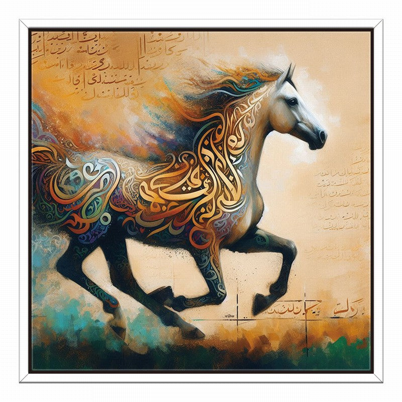 Handcrafted Horse Oil Painting for Living Room