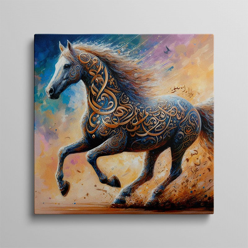 Artistic Horse Oil Painting for Equine Lovers